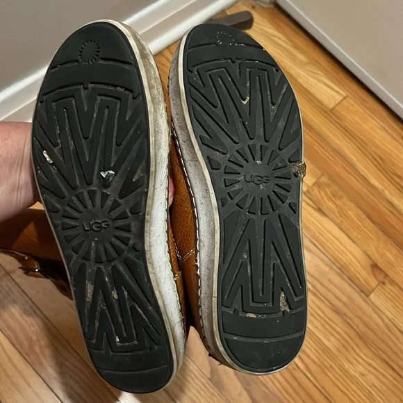 UGG Chestnut Leather Winter Boots - Picture 8 of 9